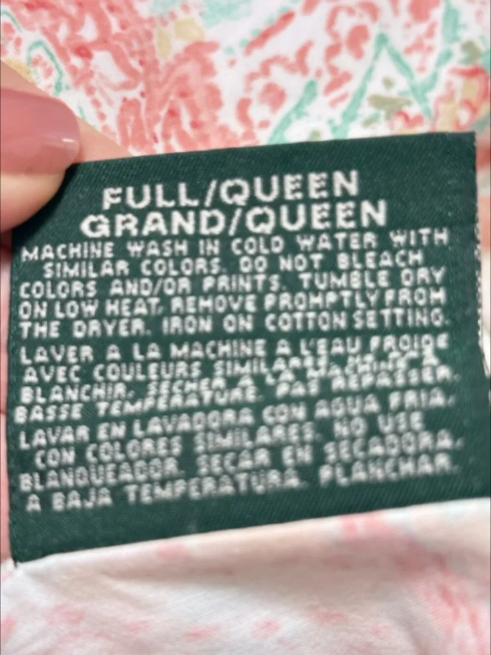 Lauren Ralph Lauren Jamaica Paisley Queen Duvet Shams Set 450TC Cotton Sateen